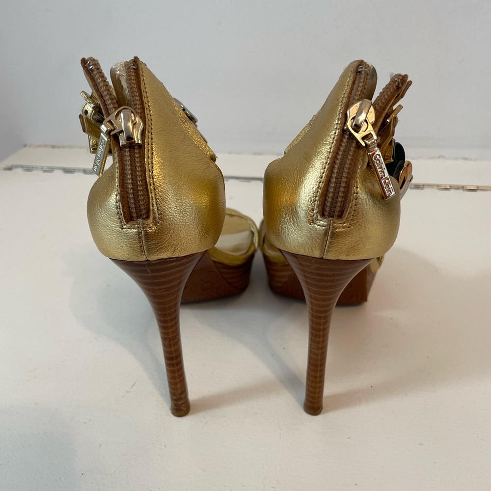 Calvin Klein leather Studded High Heels Sandals - Picture 3 of 11